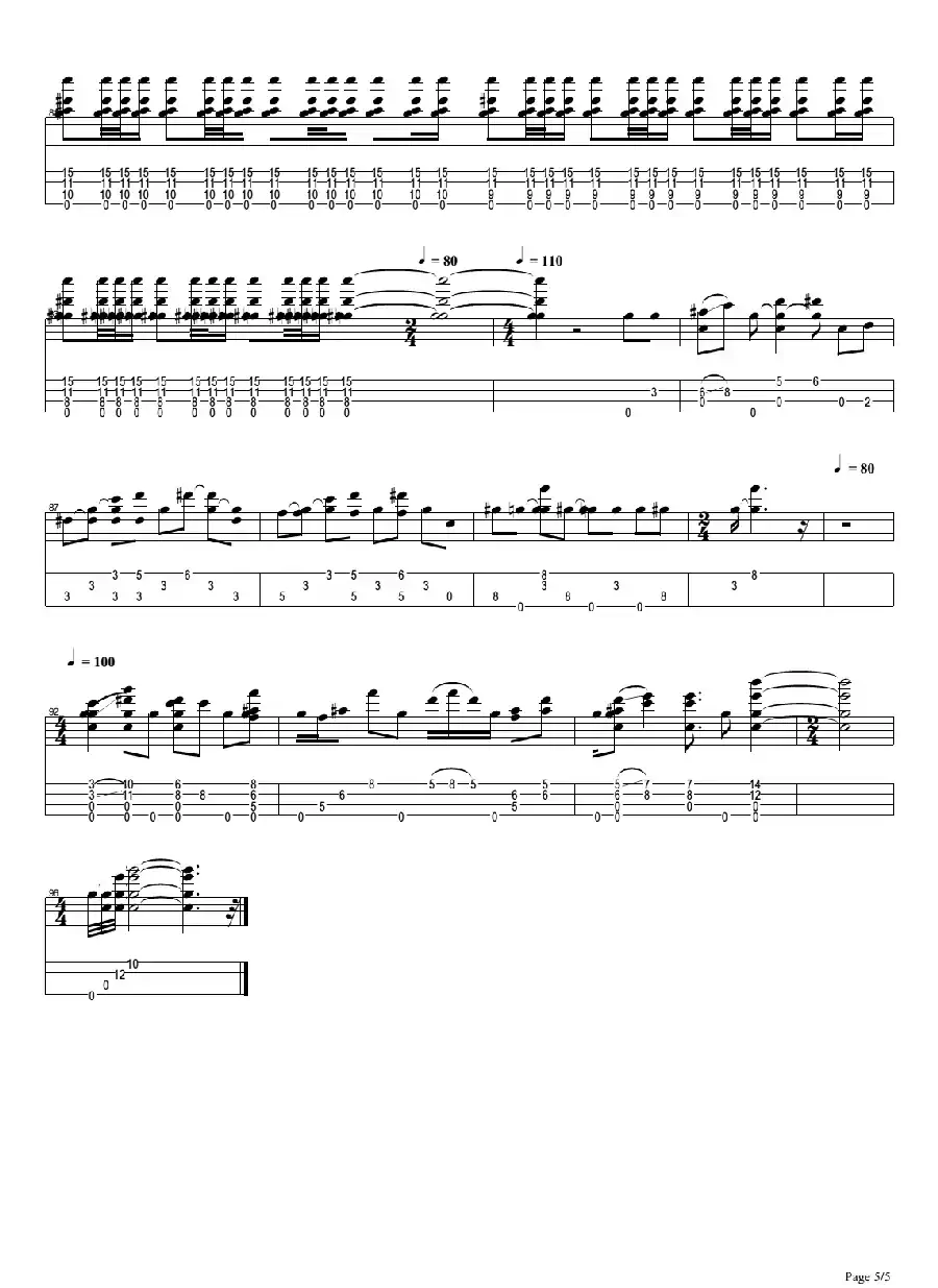 While My Guitar Gently Weeps（尤克里里指弹谱）