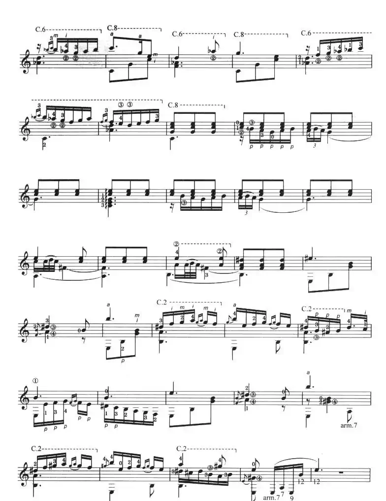 古典吉他考级九级外国乐曲B组（2、格拉纳达）