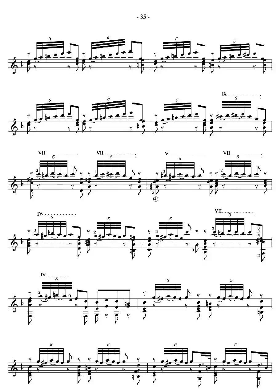 著名古典吉他练习曲（20）