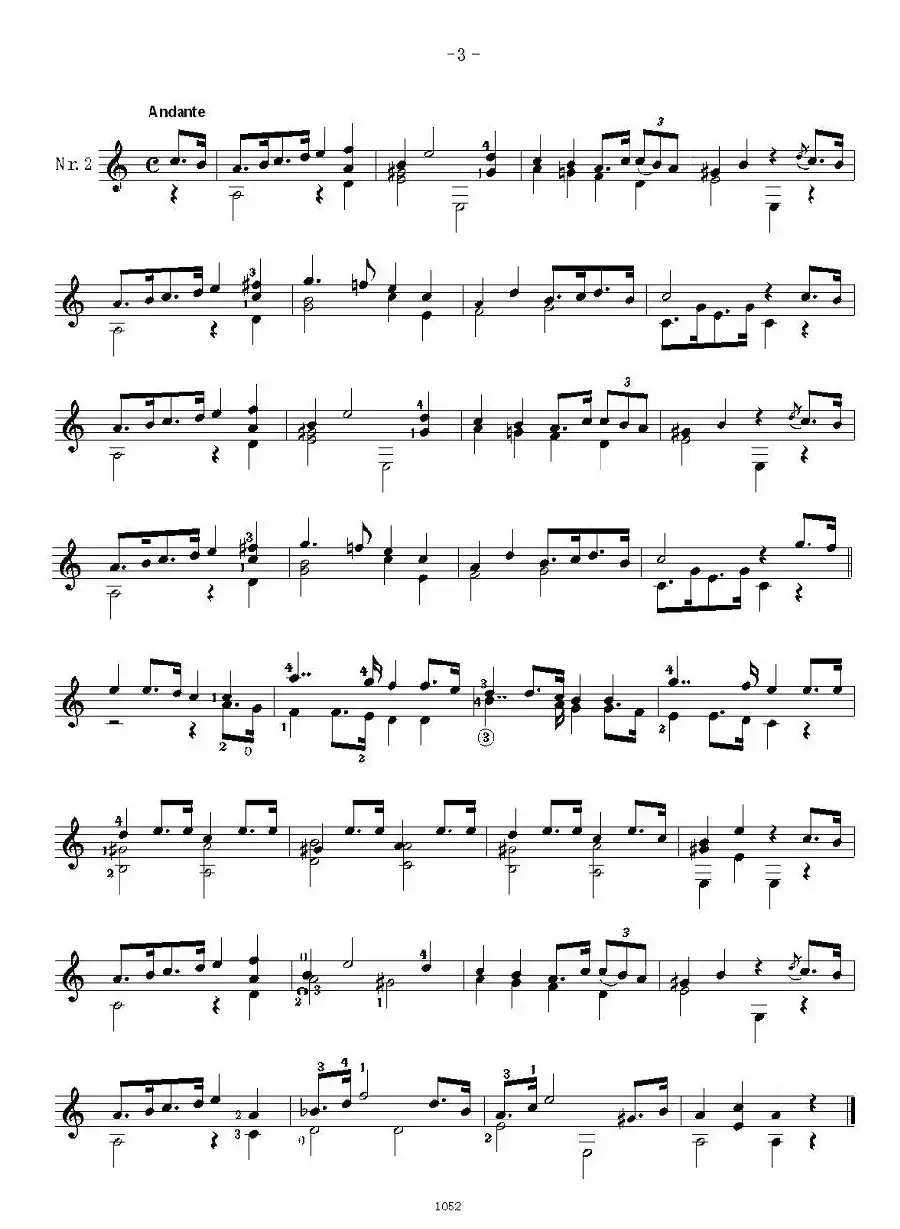 索尔·克斯特26首练习曲之1——5