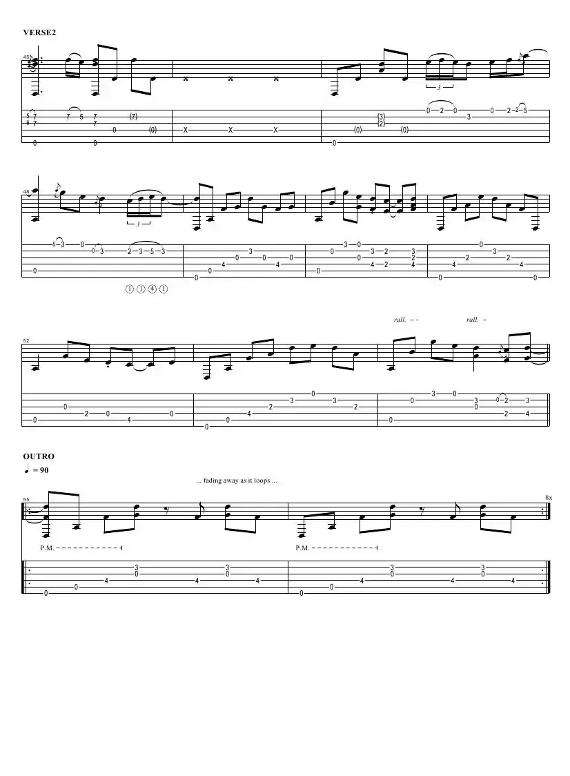 tommy emmanuel：tahitian skies with score（指弹吉它）