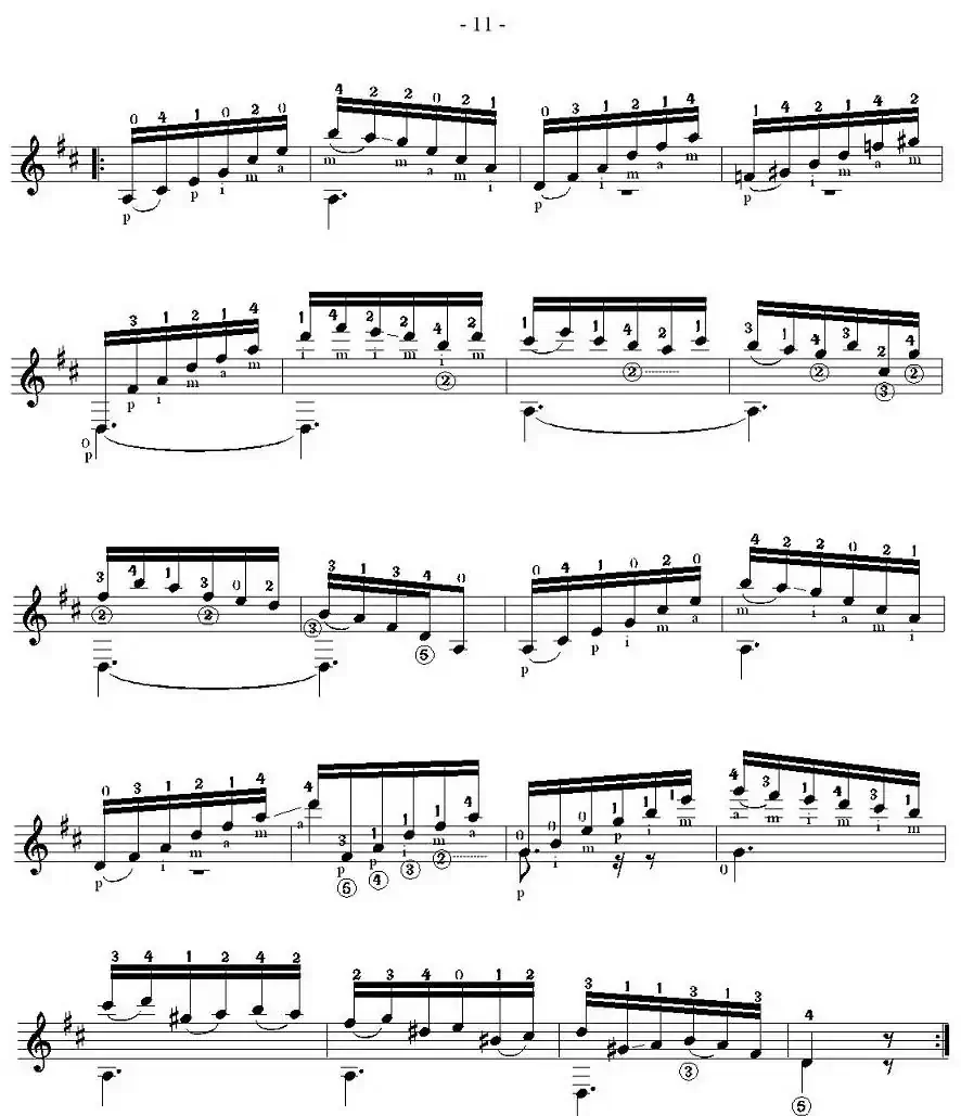 他雷加12首练习曲之6