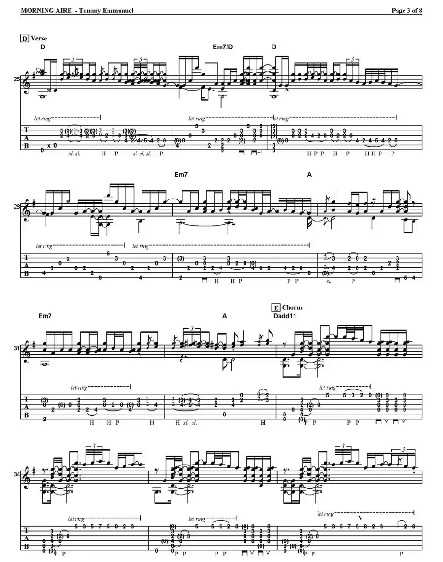 tommy emmanuel：morning aire（指弹吉他）