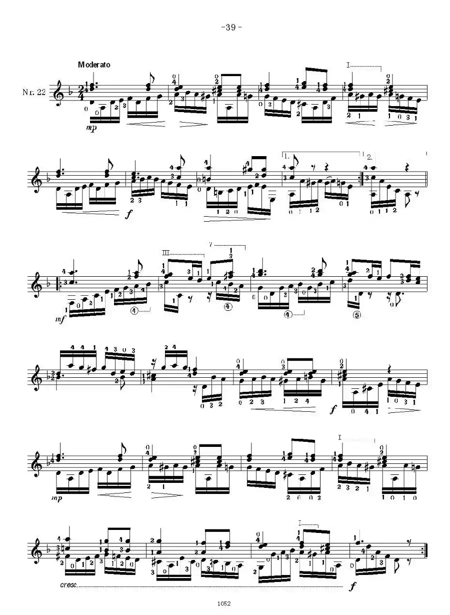 索尔·克斯特26首练习曲之21——26