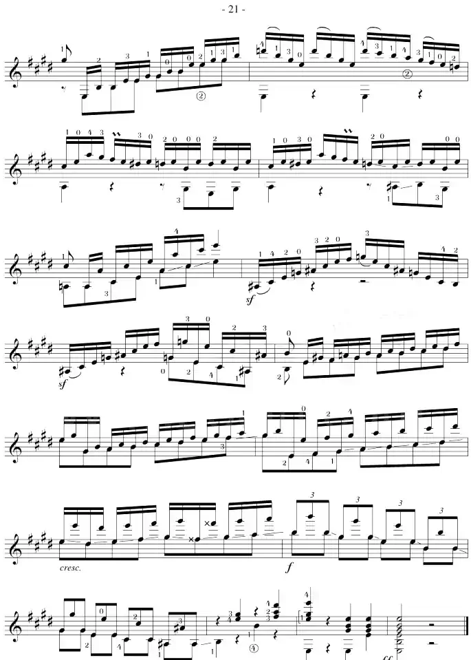 Mauro Giuliani《12 Studies,Op.48》（STUDY 22）