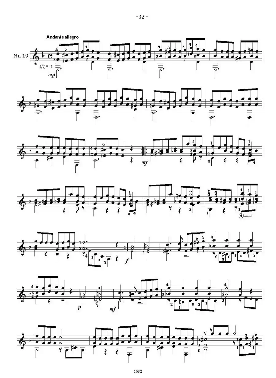索尔·克斯特26首练习曲之16——20