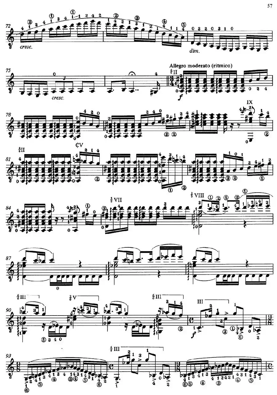 Joaquin Rodrigo Music for Guitar（罗德里戈吉他音乐P54-60）（古典吉他）