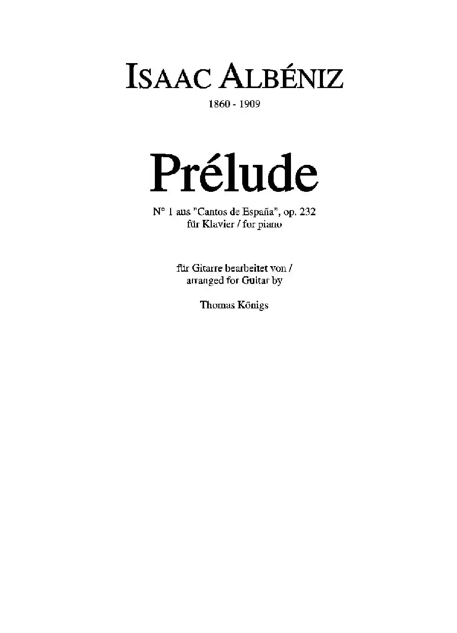 Asturias op.47 5（古典吉他）