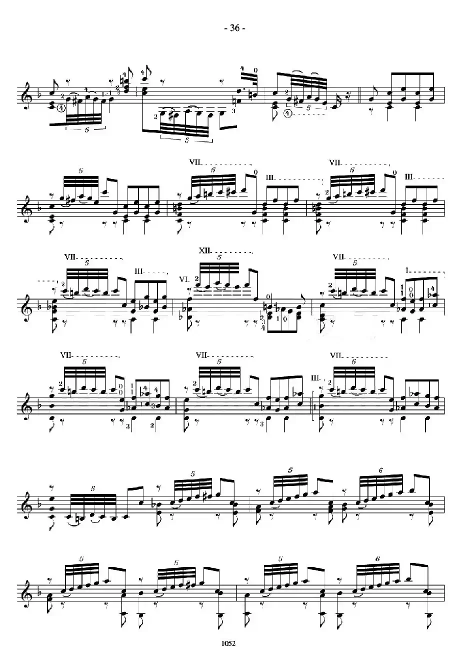 著名古典吉他练习曲（20）