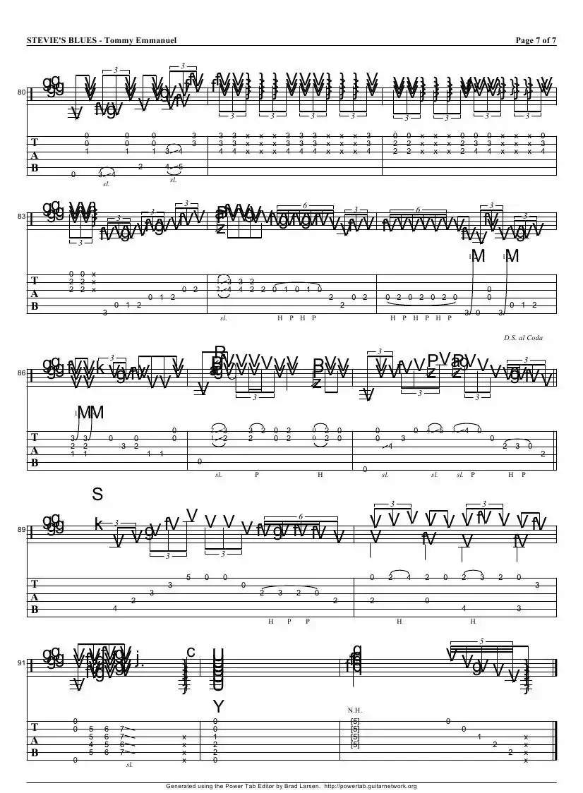 tommy emmanuel：stevies blues（指弹吉它）