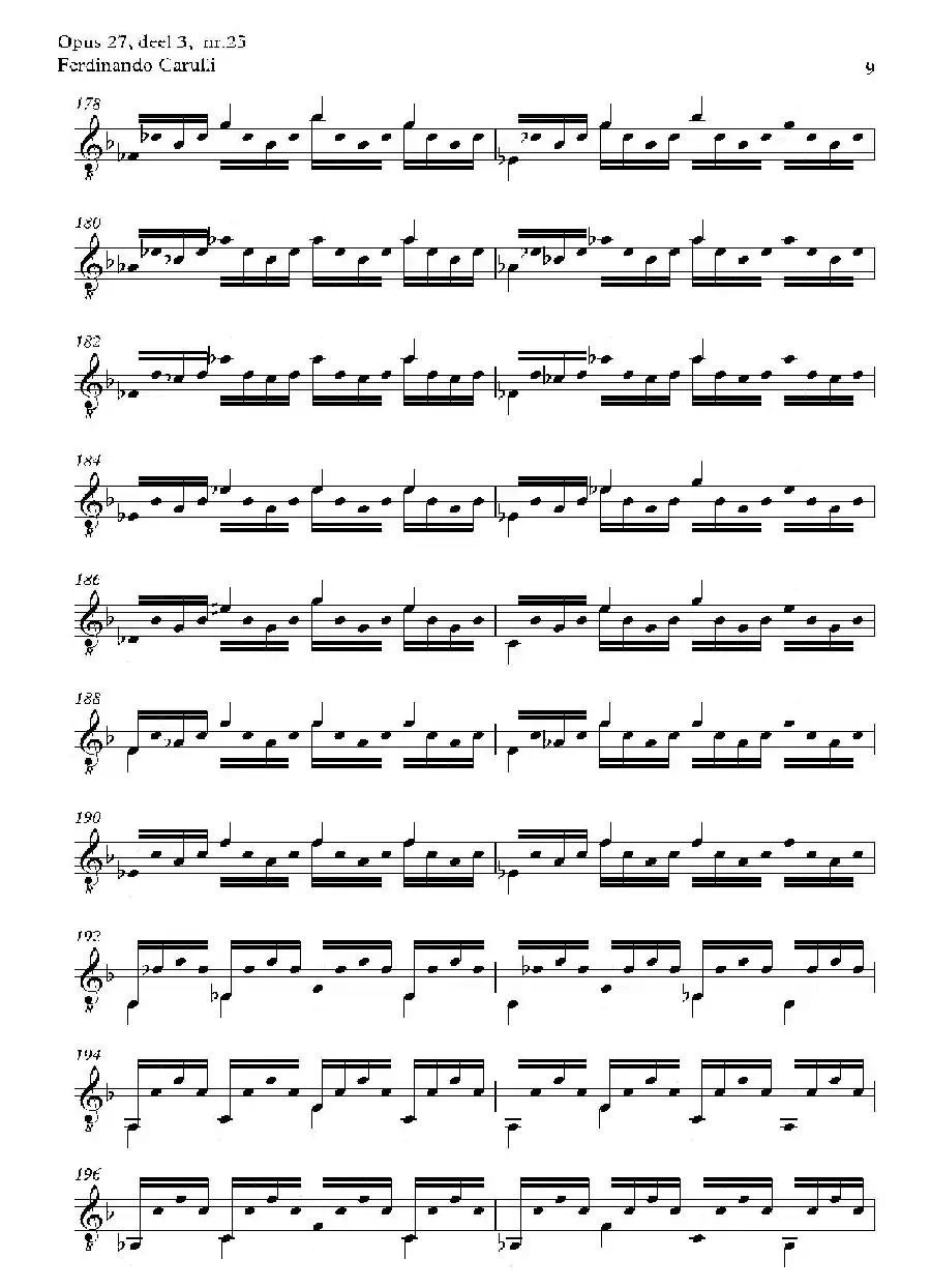 Metodo Completo Op.27-3（古典吉他二重奏练习·25）
