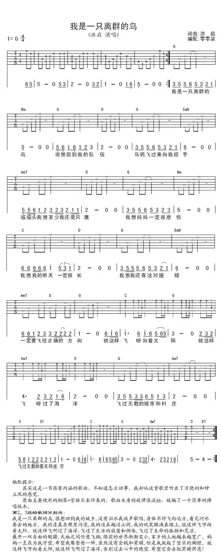 我是一只离群的鸟