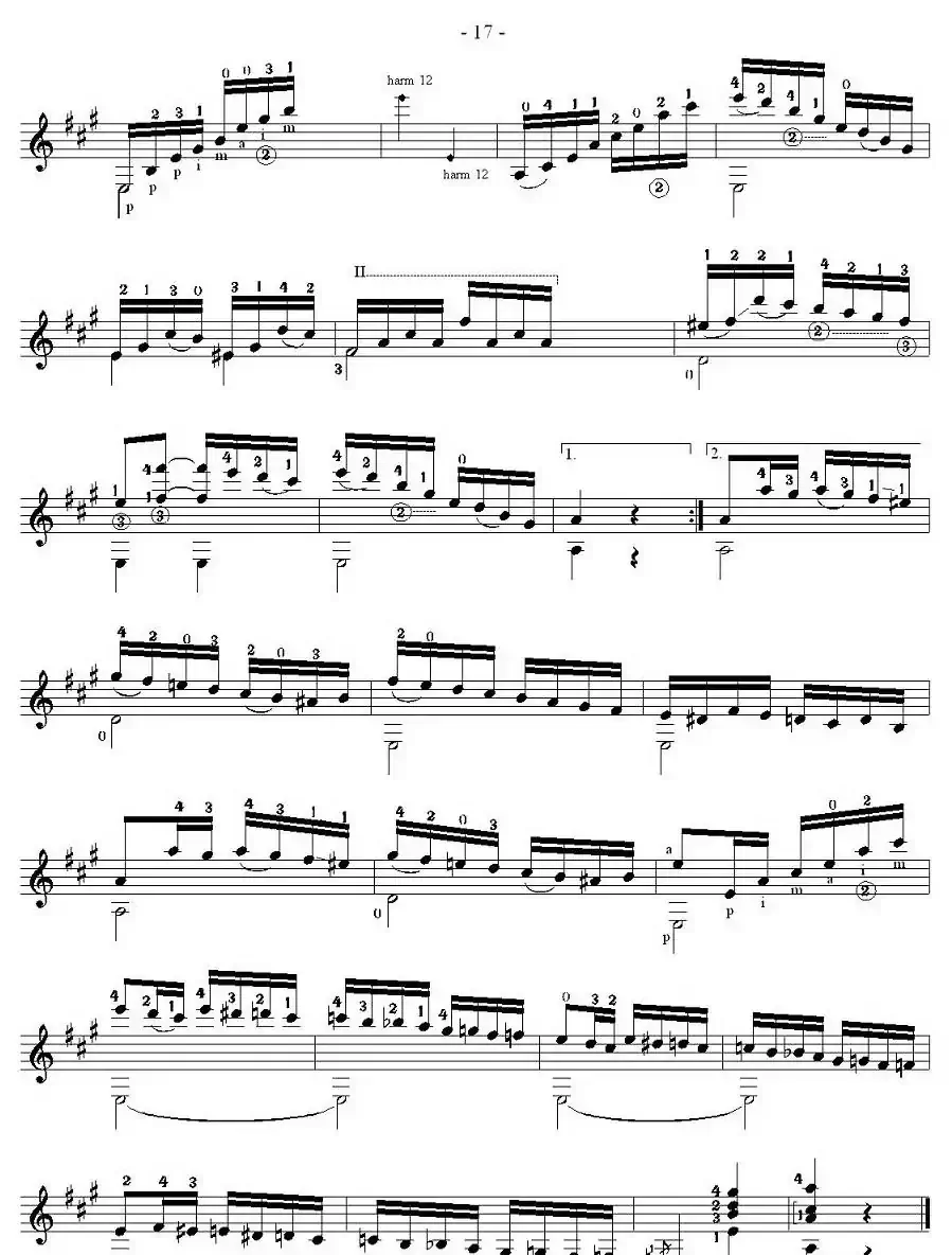 他雷加12首练习曲之9