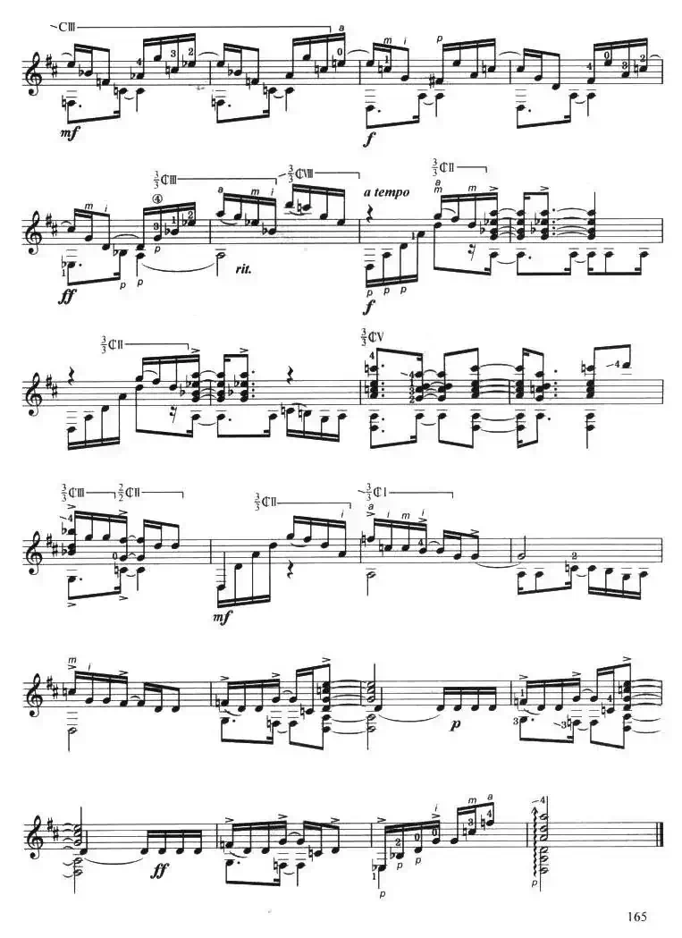 古典吉他考级八级外国乐曲C组（4、舞曲）