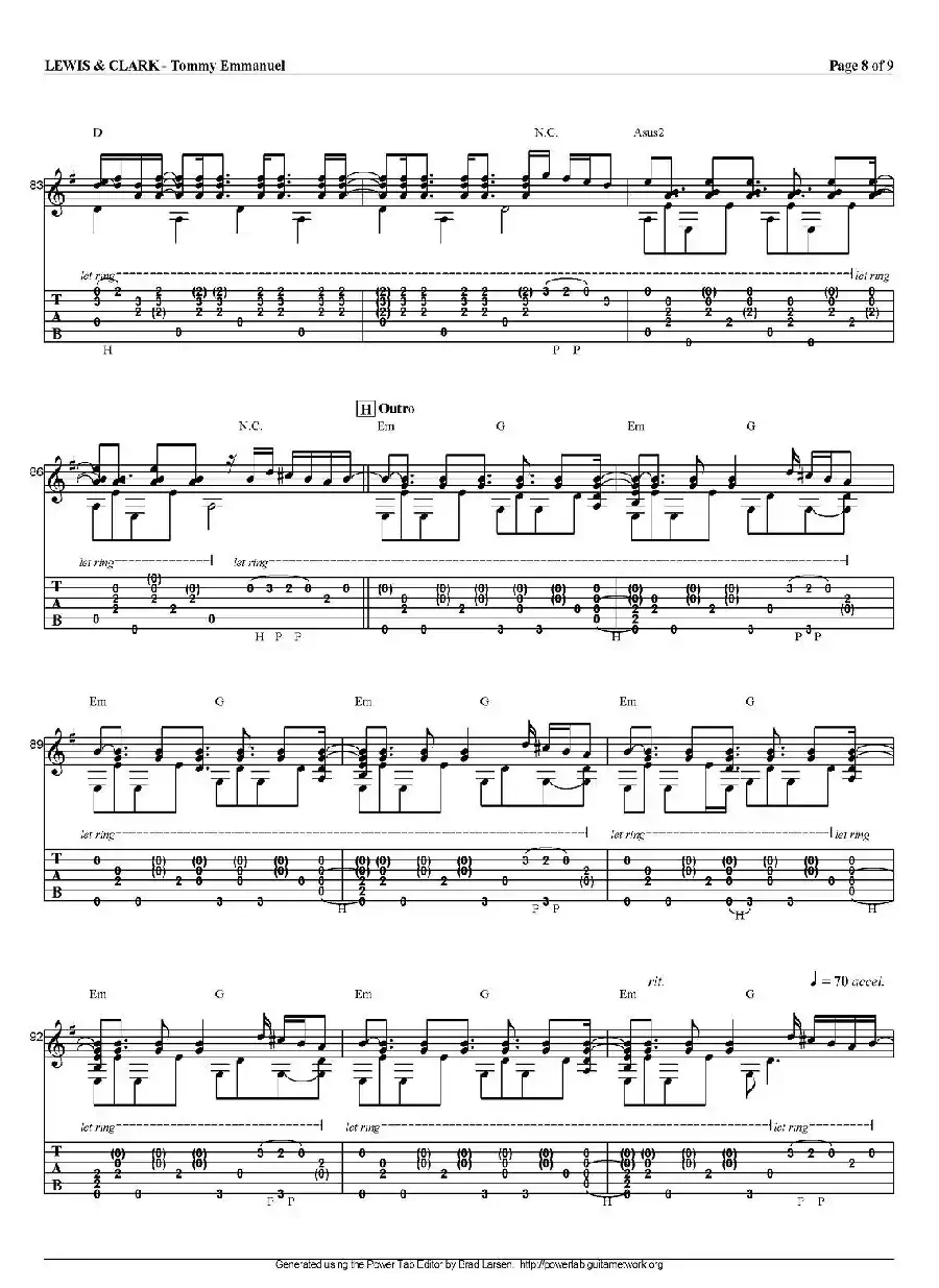 tommy emmanuel：lewis and clark（指弹吉他）