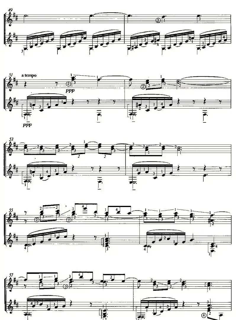 CLAIR DE LUNE（双吉他）