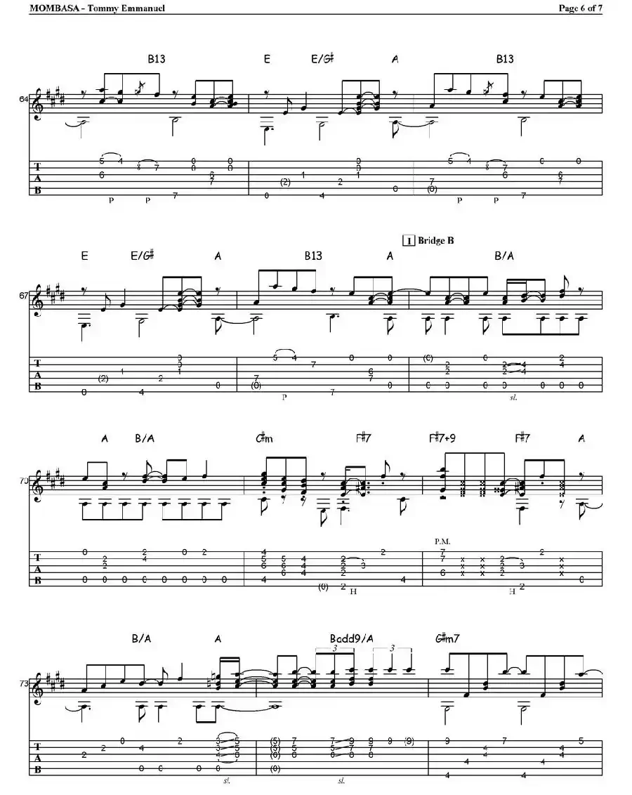 tommy emmanuel：mombasa（指弹吉他）