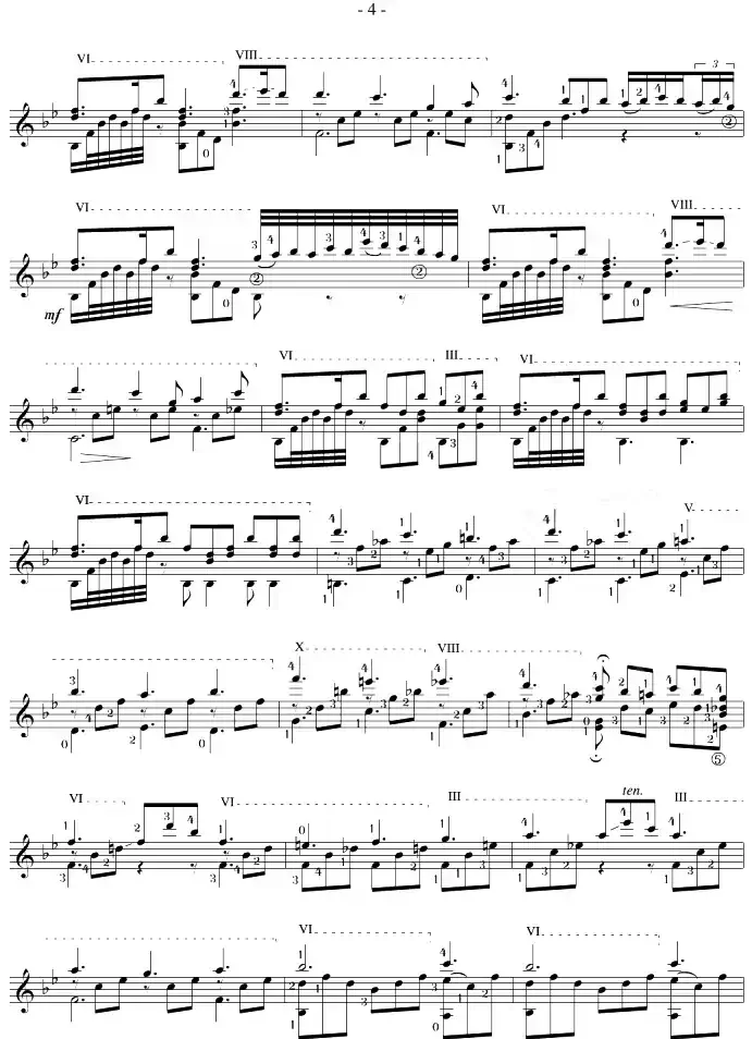 Napoleon Coste《25 Studies,Op.38》（STUDY 18）