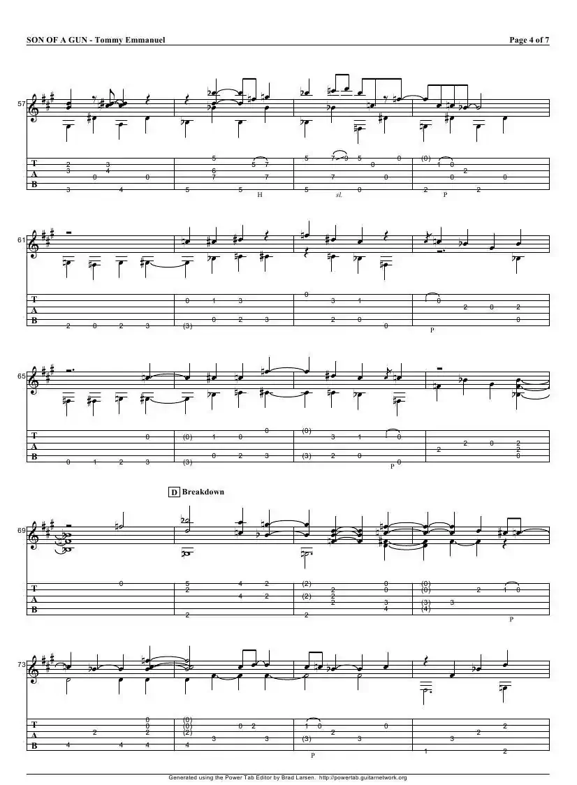 tommy emmanuel：son of a gun（指弹吉它）