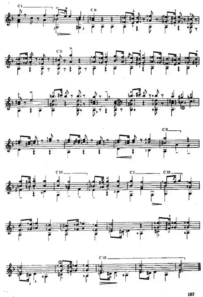 费尔南多·索尔 古典吉他练习曲 No.15（Op.35  No.6）
