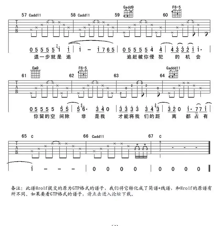 距离（陈绮贞词曲、Hrolf编配版）