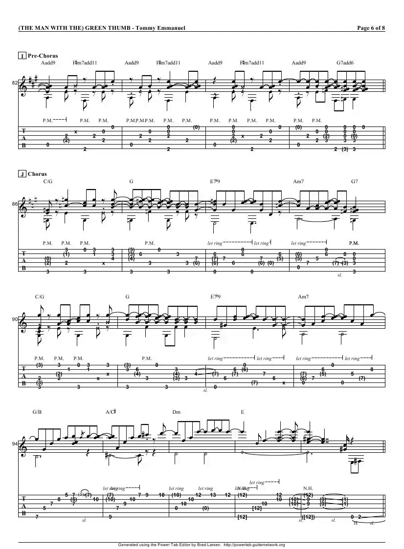 tommy emmanuel：the man with the green thumb（指弹吉它）