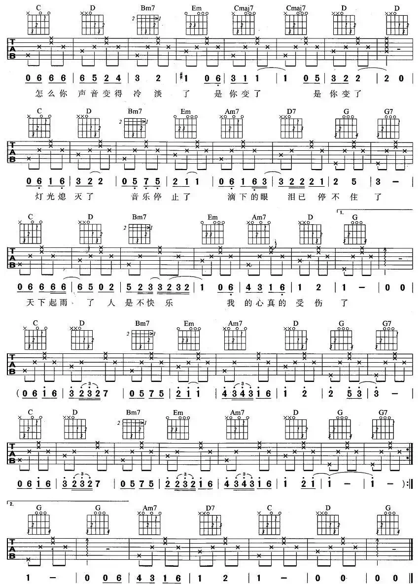 我真的受伤了(5个版本)