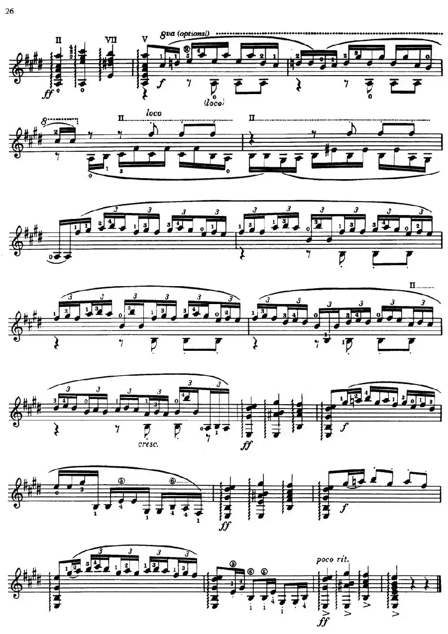 Joaquin Rodrigo Music for Guitar（罗德里戈吉他音乐P22-35）（古典吉他）