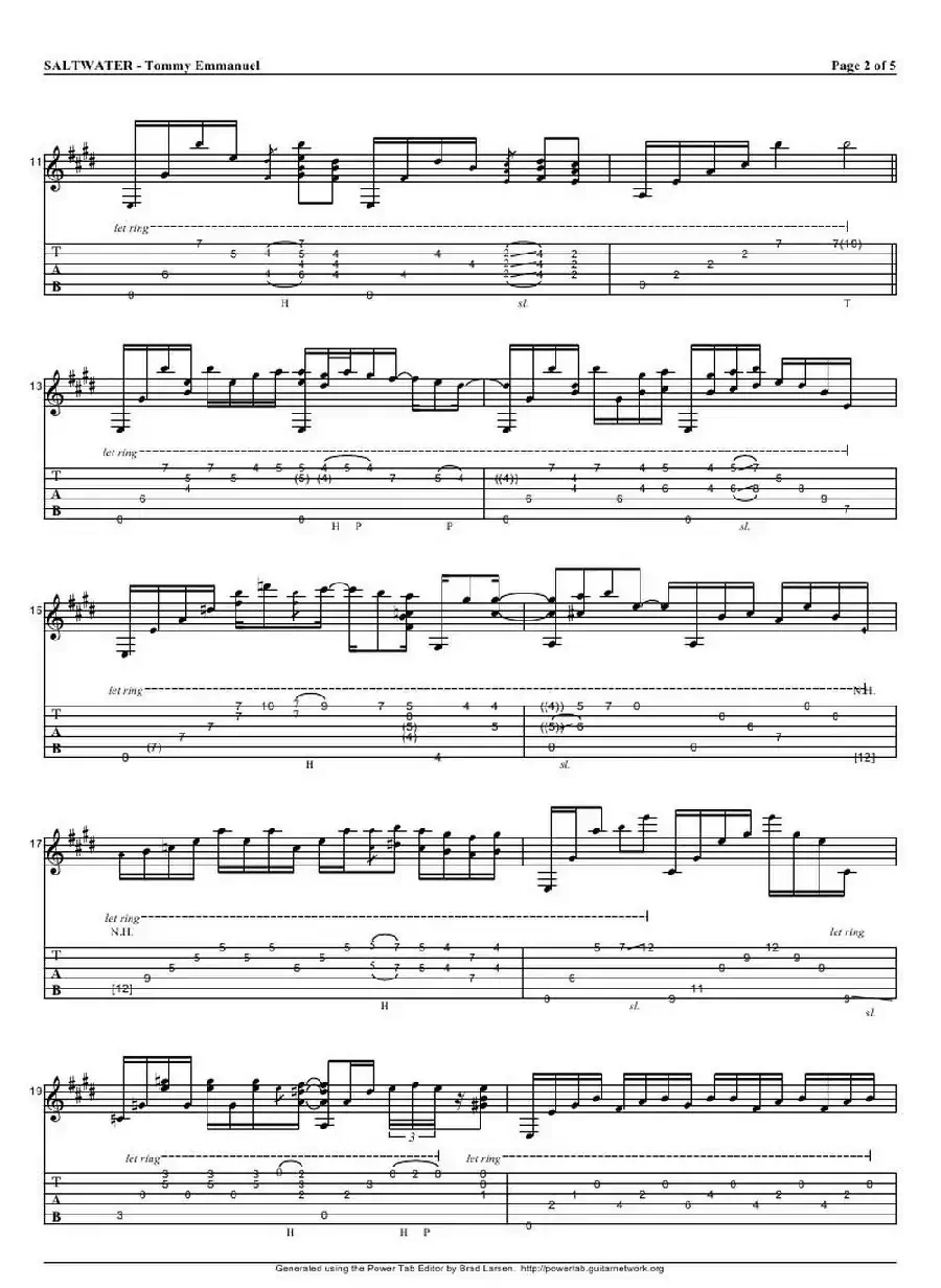 tommy emmanuel： saltwater(1)（指弹吉它）
