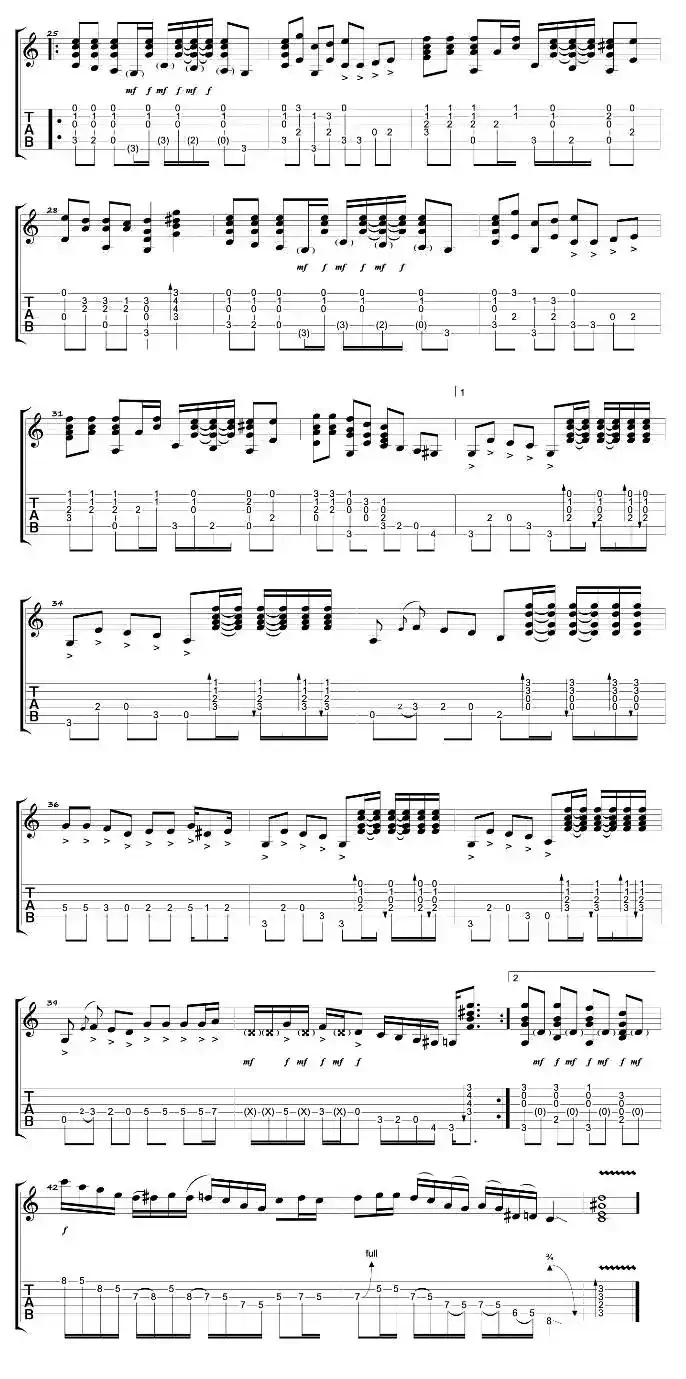 Jingle-Bell(铃儿响叮当)(卢家宏指弹吉他谱)