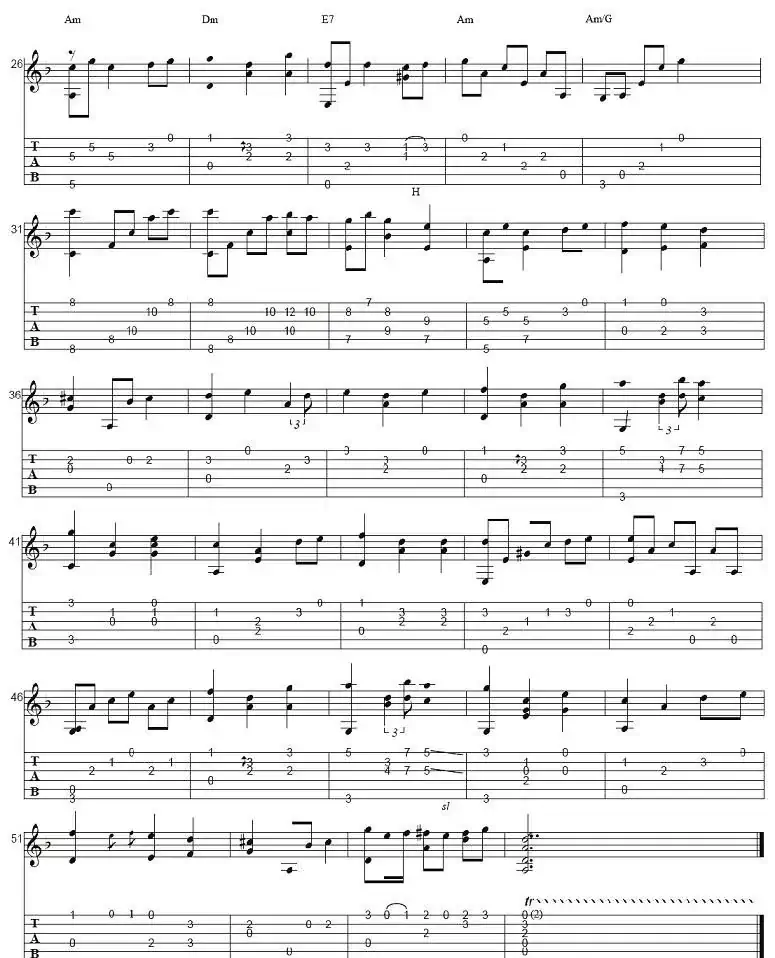 绿袖子(钢弦指弹独奏)