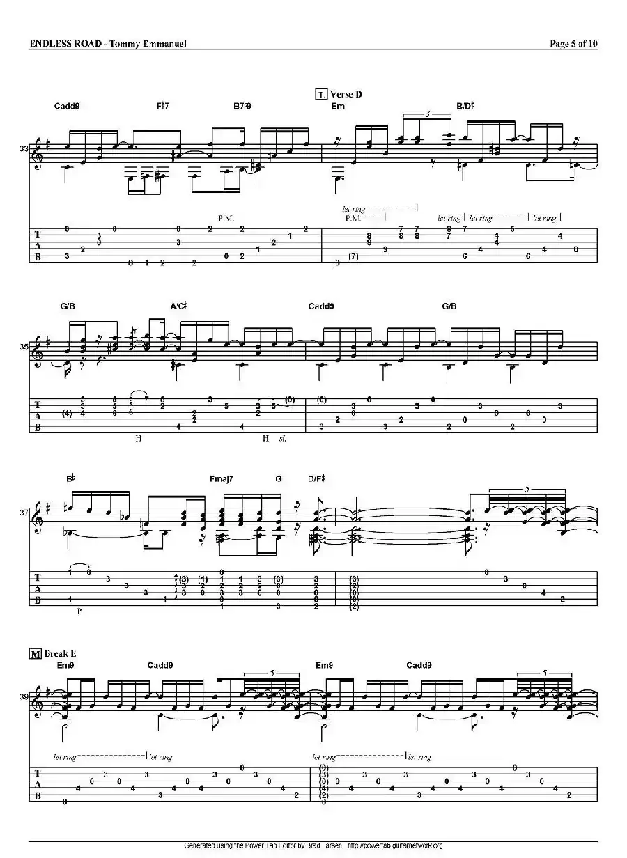 tommy emmanuel：endless road（指弹吉他）