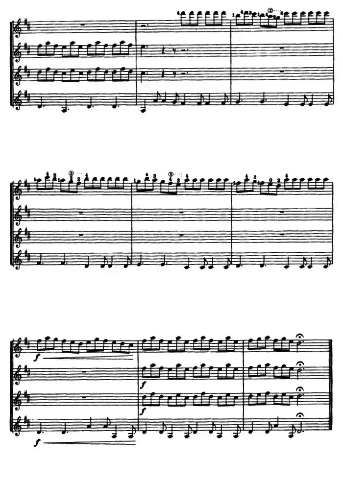 D大调协奏曲（古典吉他三重奏）