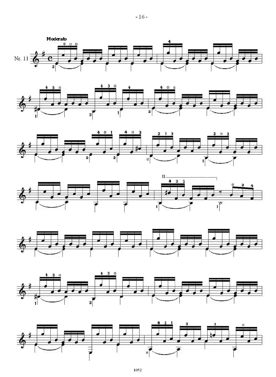 索尔·克斯特26首练习曲之11——15