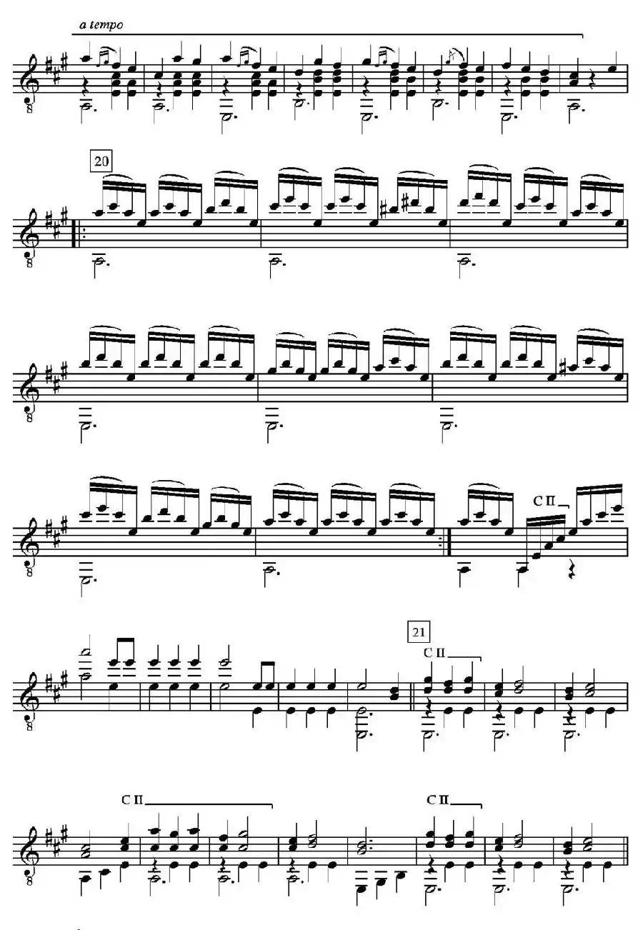 GRAN JOTA DE CONCIERTO(Arreglado sobre la Jota aragonesa de Julian Arcas)（古典吉他）
