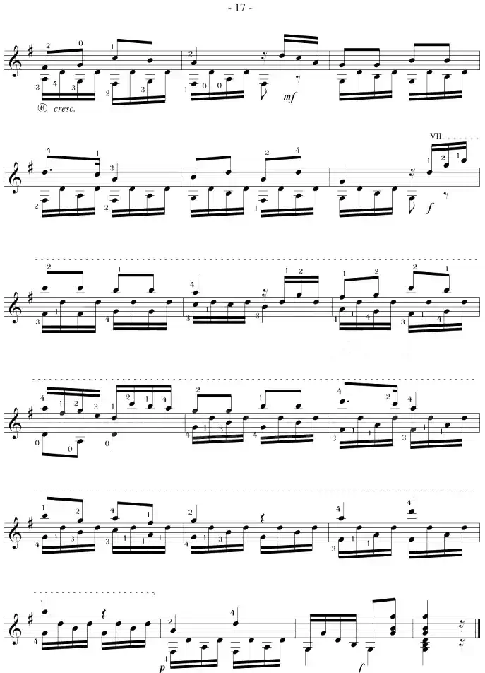 Mauro Giuliani《12 Studies,Op.48》（STUDY 20）