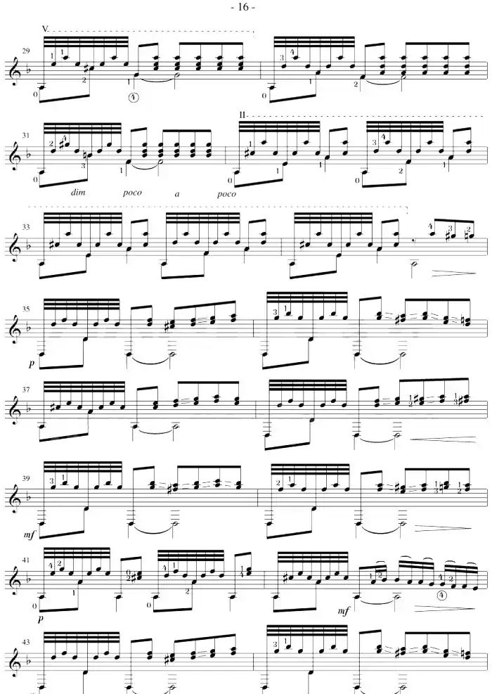 Fernando Sor《12 Studies,Op.31》（STUDY 12）