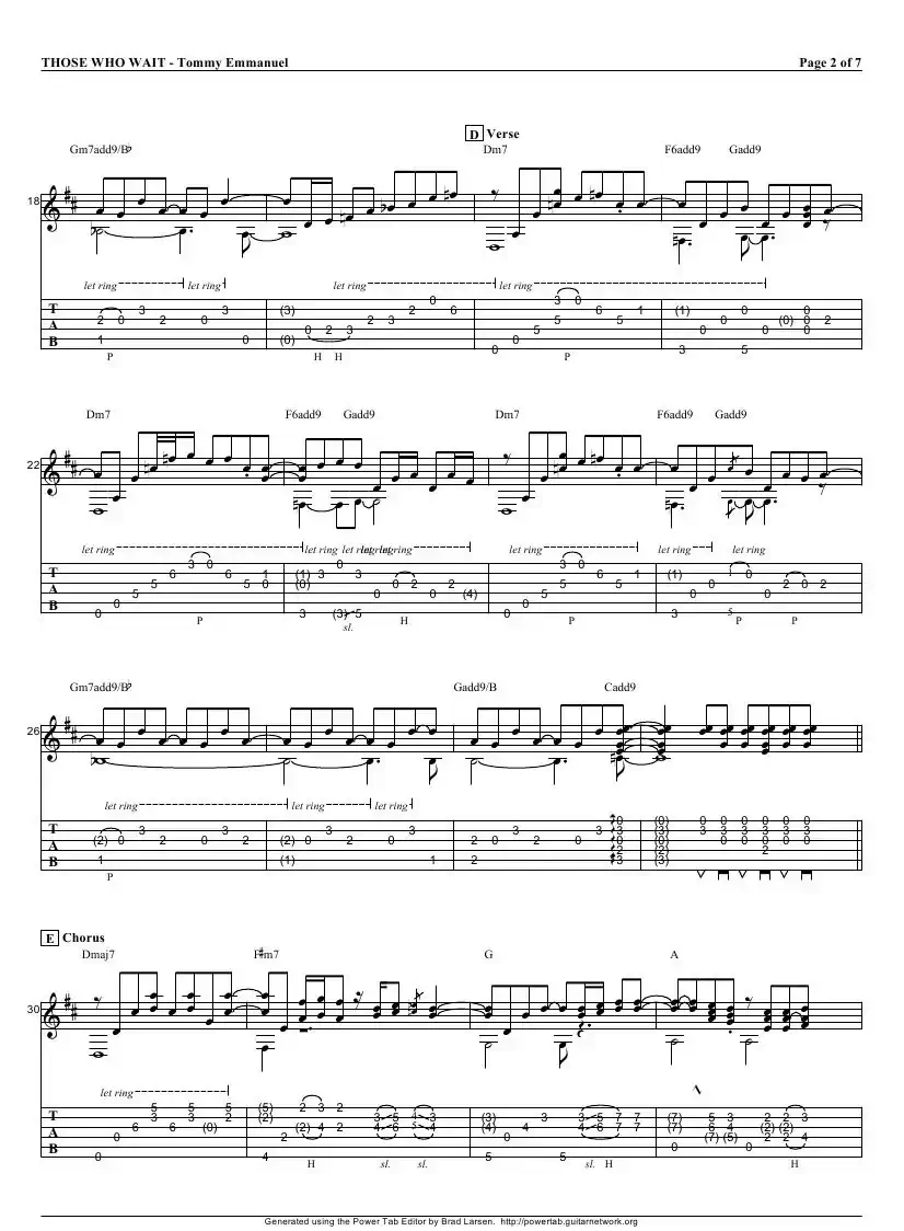 tommy emmanuel：those who wait（指弹吉它）