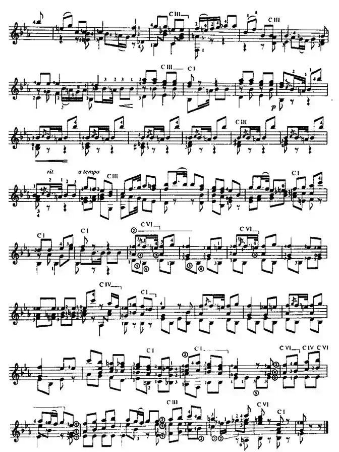 费尔南多·索尔 古典吉他练习曲 No.18（Op.29  No.22）