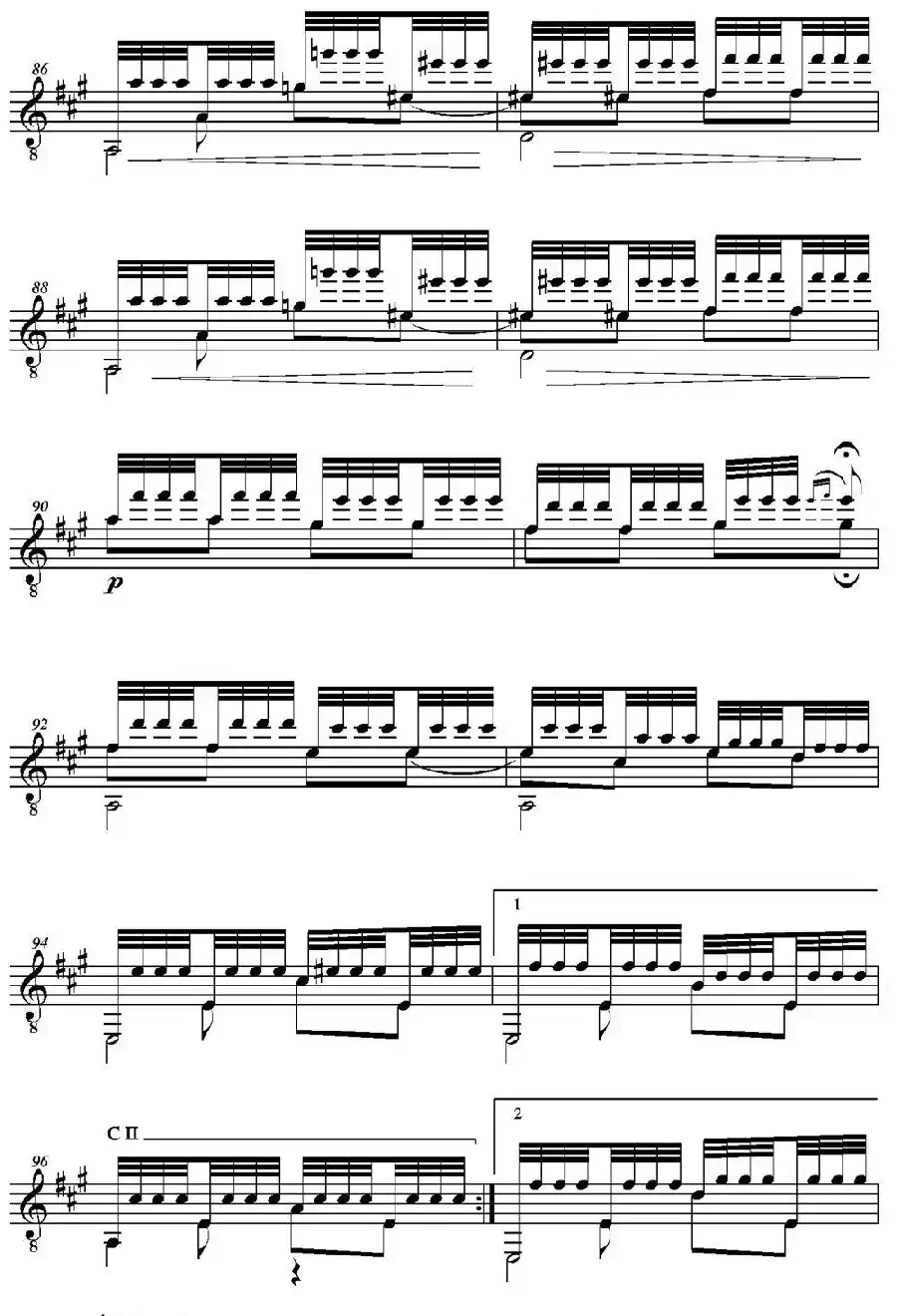 iSUENO!(Tremolo-Estudio A mi querido amigo el notable aficionado Dr.D.Severino G（古典吉他）
