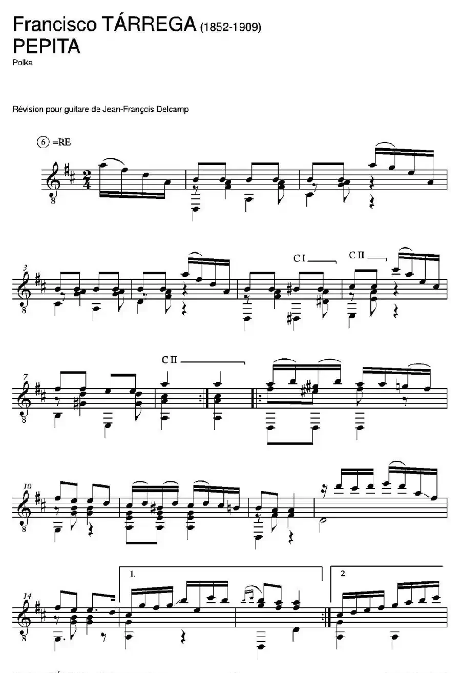 PEPITA(Polka)（古典吉他）