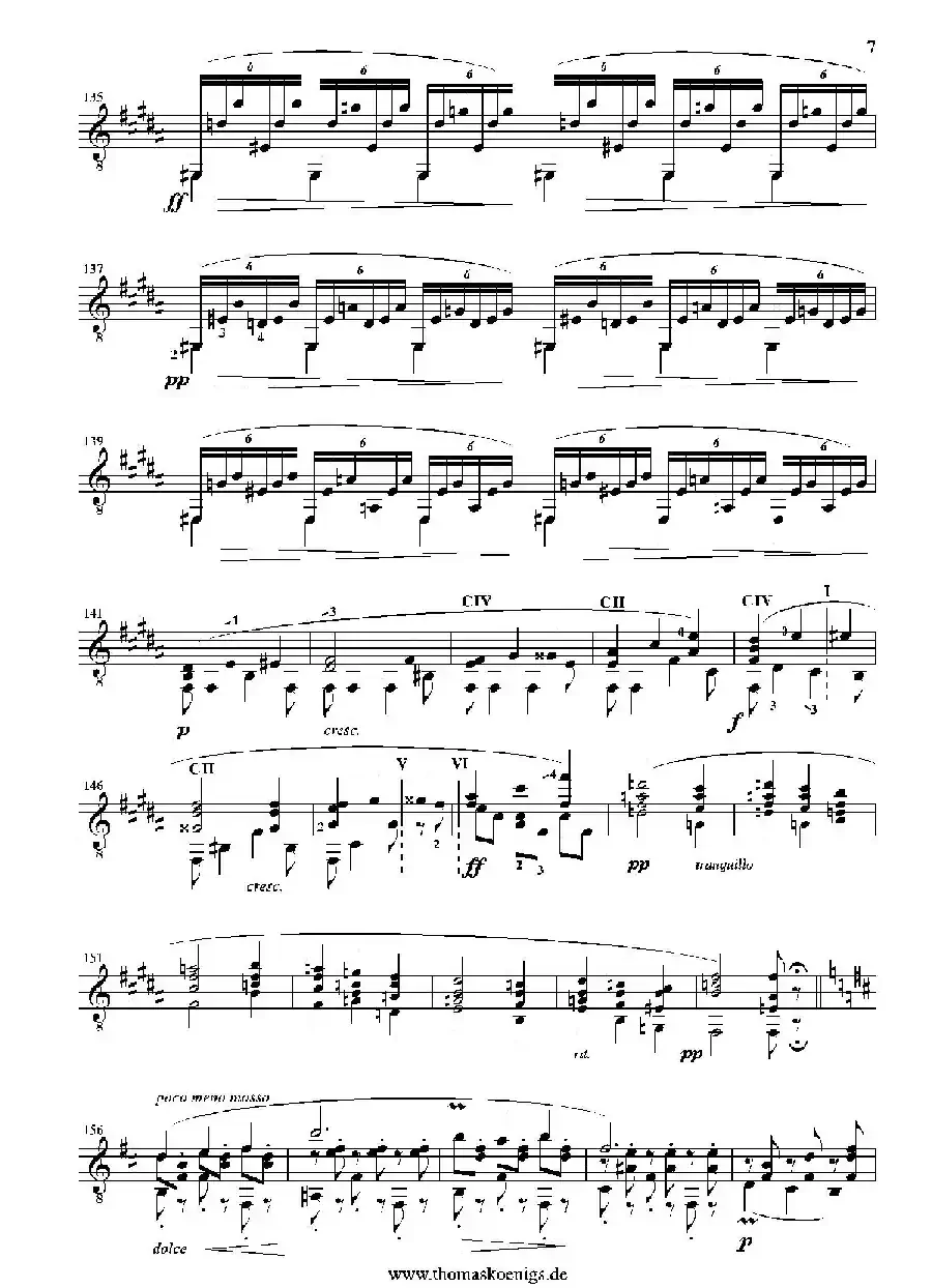 Cordoba op.232 NO.4（古典吉他）