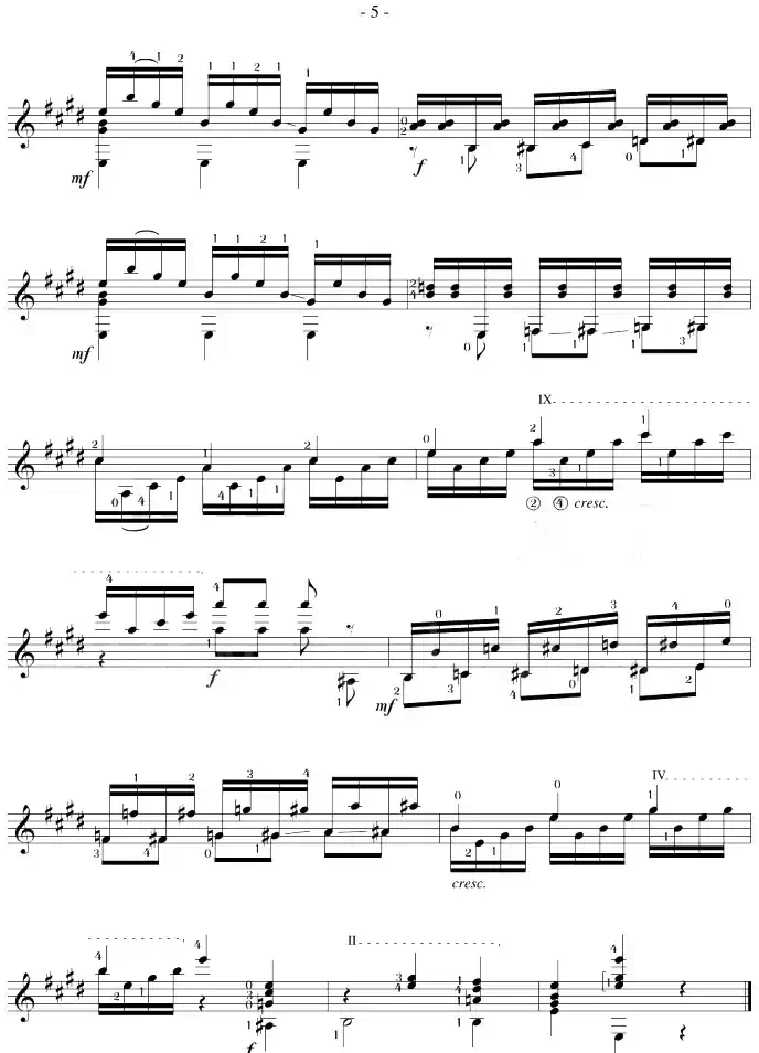 Mauro Giuliani《12 Studies,Op.48》（STUDY 14）
