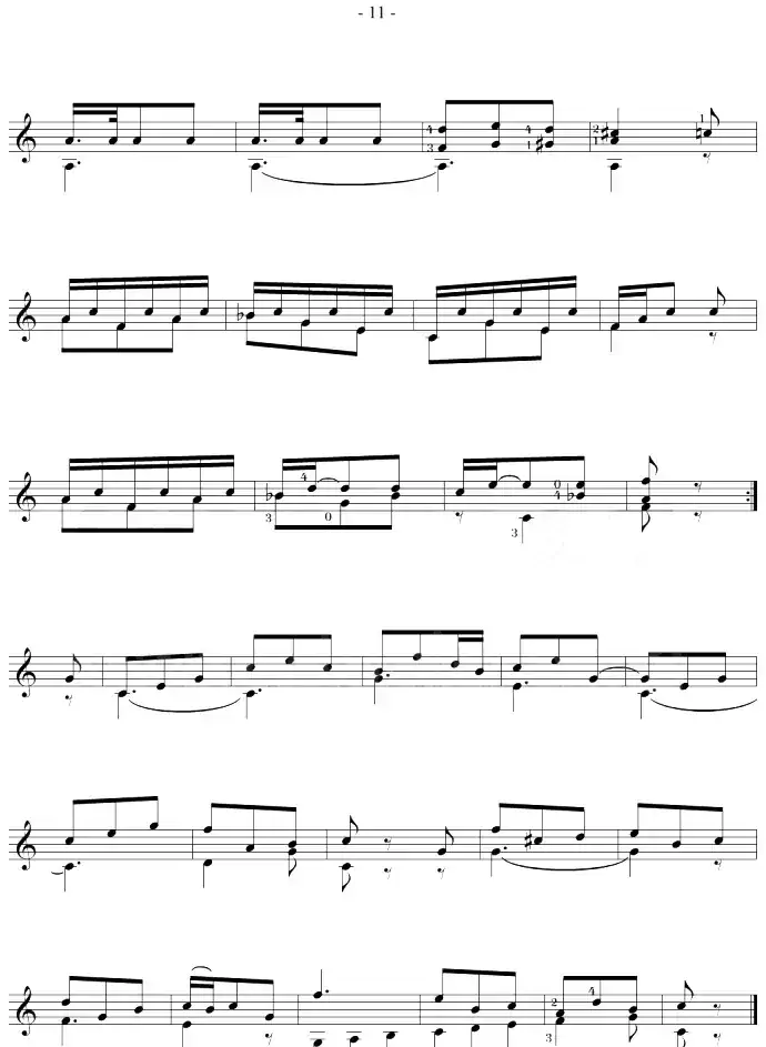 Fernando Sor《12 Studies,Op.60》（STUDY 6）