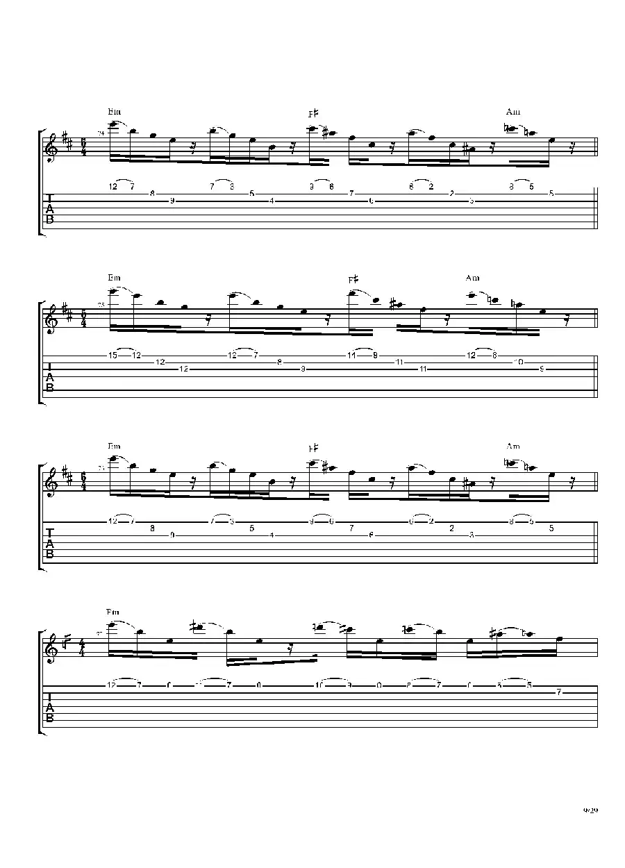 The Dance Of Eternity（吉他独奏）