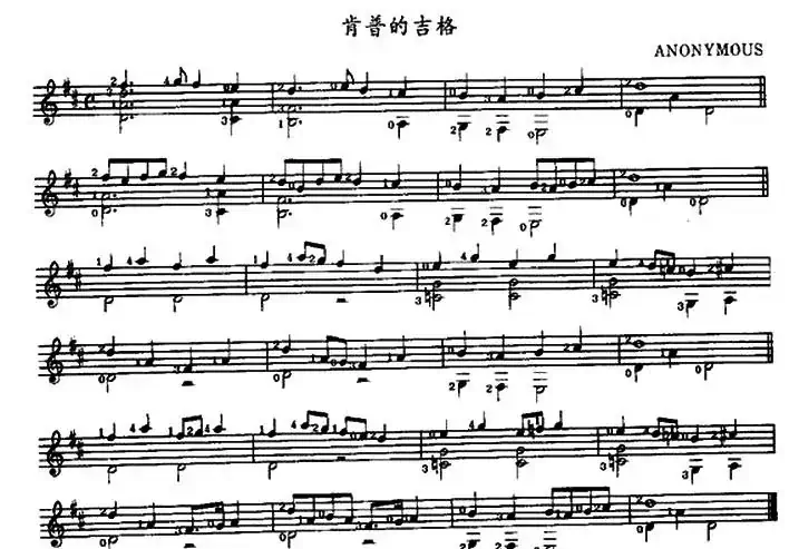 肯普的吉格（古典吉他）