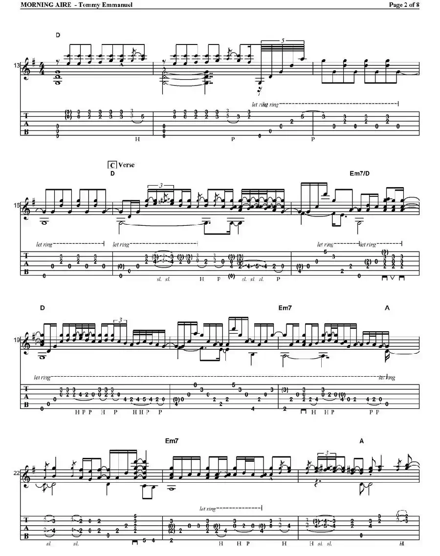 tommy emmanuel：morning aire（指弹吉他）