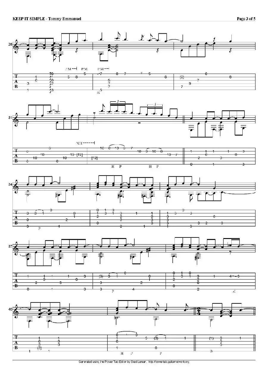 tommy emmanuel：keep it simple（指弹吉他）