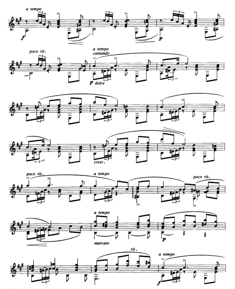 卡狄斯（歌曲）（古典吉他）