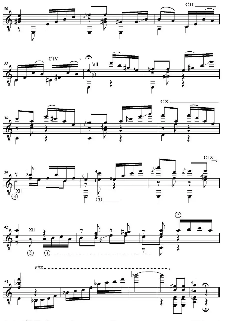 MARIA(Gavota A mi querido amigo el eminente Mandolinista D.Baldomero Cateura)（古典吉他）